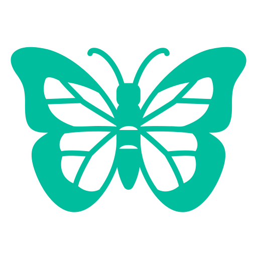 Icon of a butterfly to represent the transformative workshops Jen Polk provides for universities