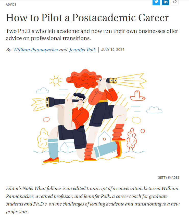 What do hope and faith have to do with leaving academia?